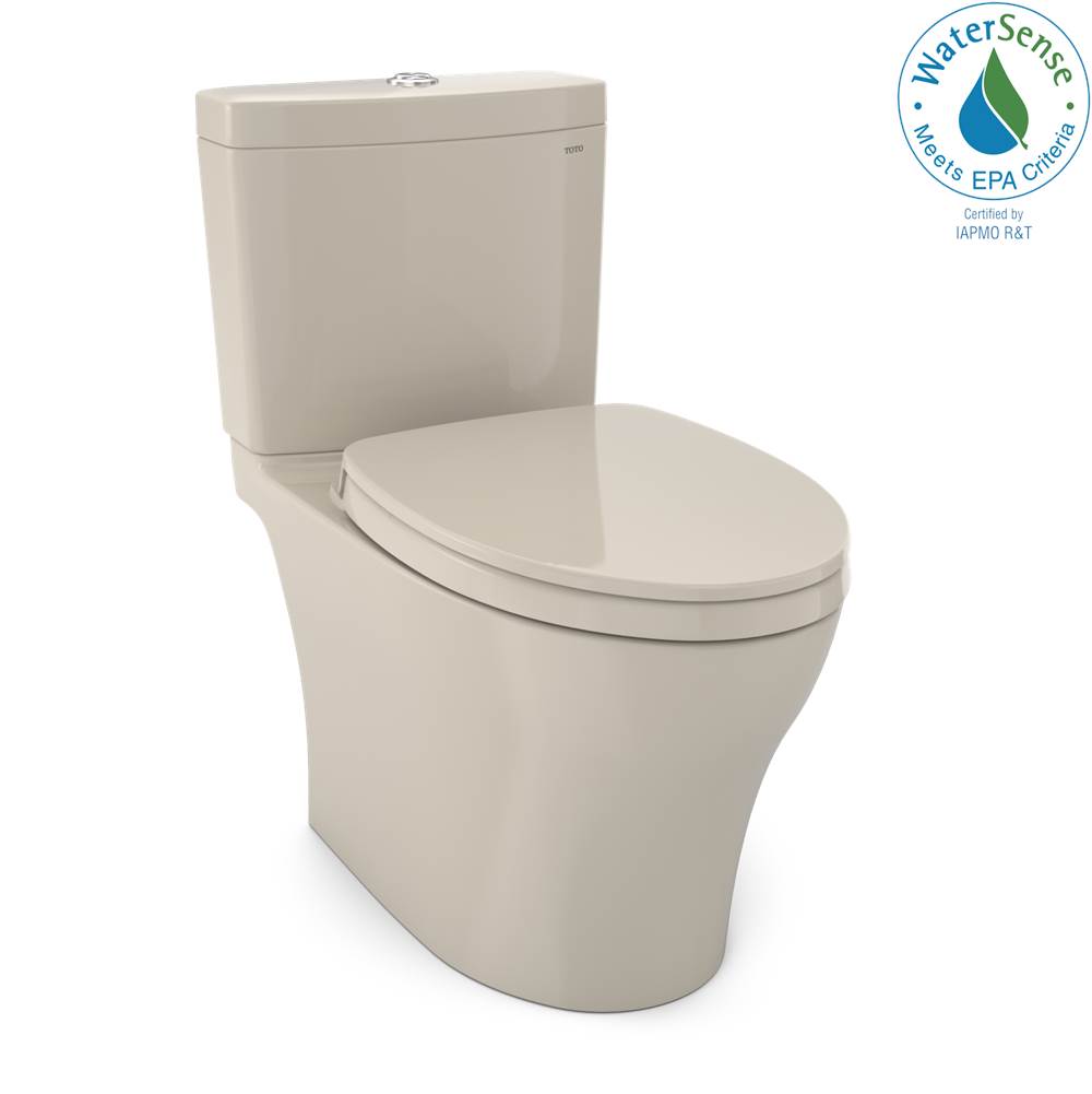 Algor Plumbing and Heating SupplyTOTOToto Aquia Iv Washlet+ Two-Piece Elongated Dual Flush 1.28 And 0.9 Gpf Toilet With Cefiontect, Bone