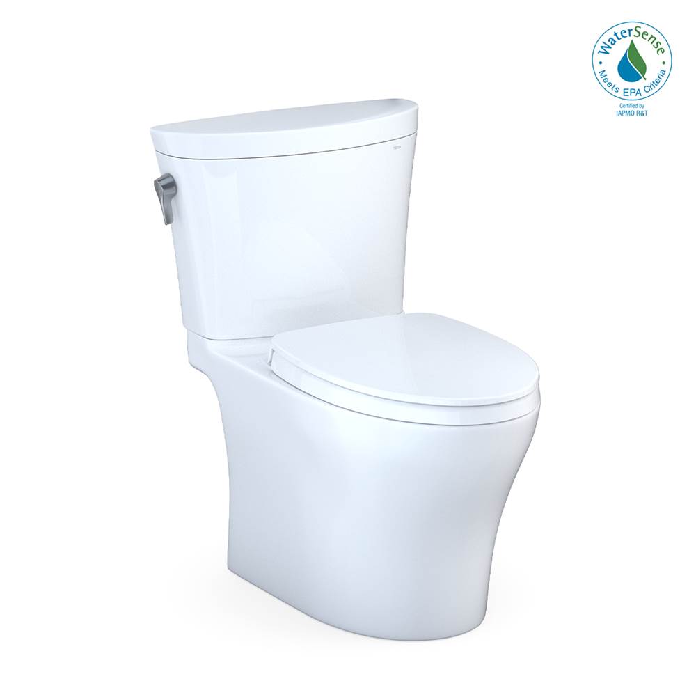 Algor Plumbing and Heating SupplyTOTOToto® Aquia Iv® Arc Two-Piece Elongated Dual Flush 1.28 And 0.9 Gpf Universal Height Toilet With Cefiontect®, Washlet®+ Ready, Cotton White