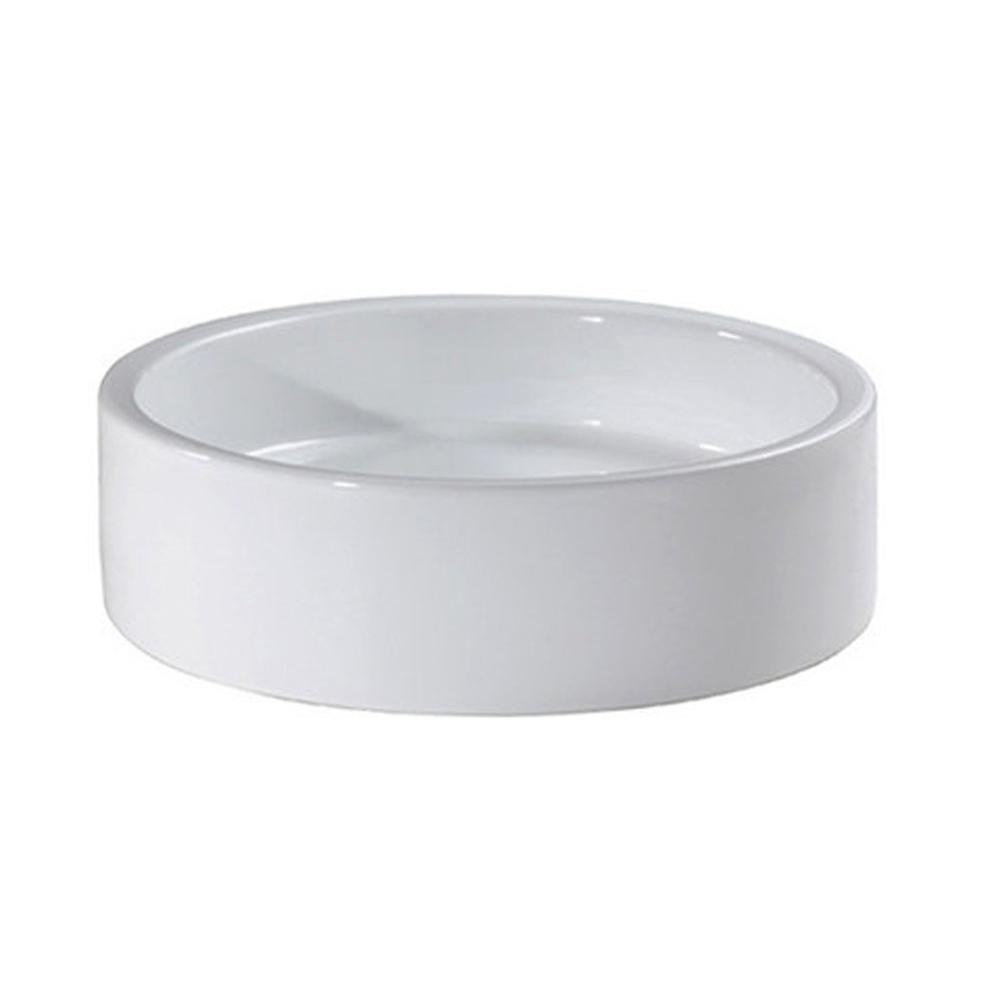 Algor Plumbing and Heating SupplyRyvyrVitreous China Cylindrical Vessel Sink - White