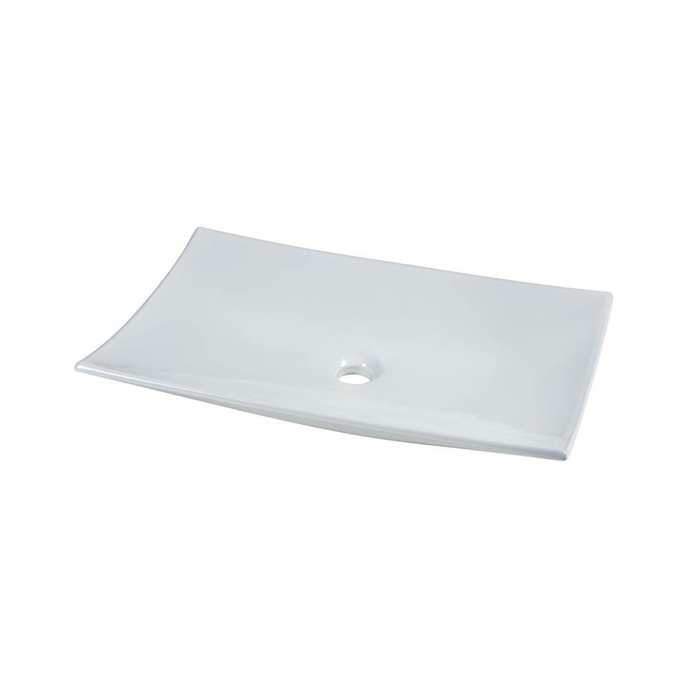 Algor Plumbing and Heating SupplyRyvyrFireclay Rectangle Vessel Sink - White 23.6 inch