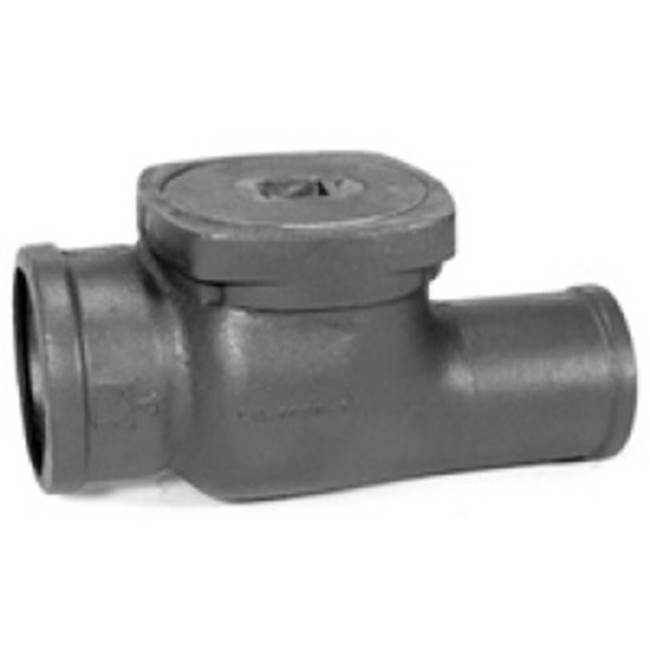 Algor Plumbing and Heating SupplyZurn IndustriesZ1095 Cast Iron Flap/ Type Backwater Valve with 8'' Hub Inlet and 8'' Offset Spigot Outlet